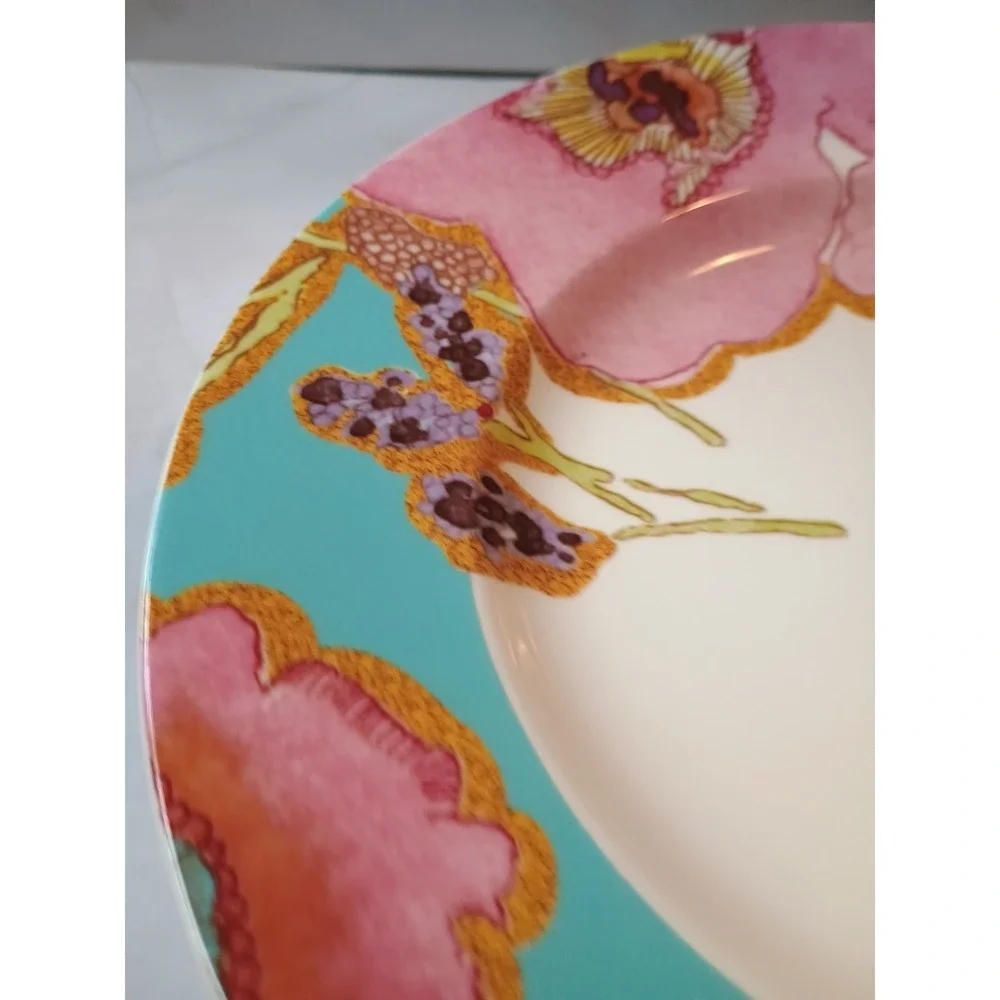 Lenox Floral Fusion by Stephanie Ryan Aqua Blue 7.5